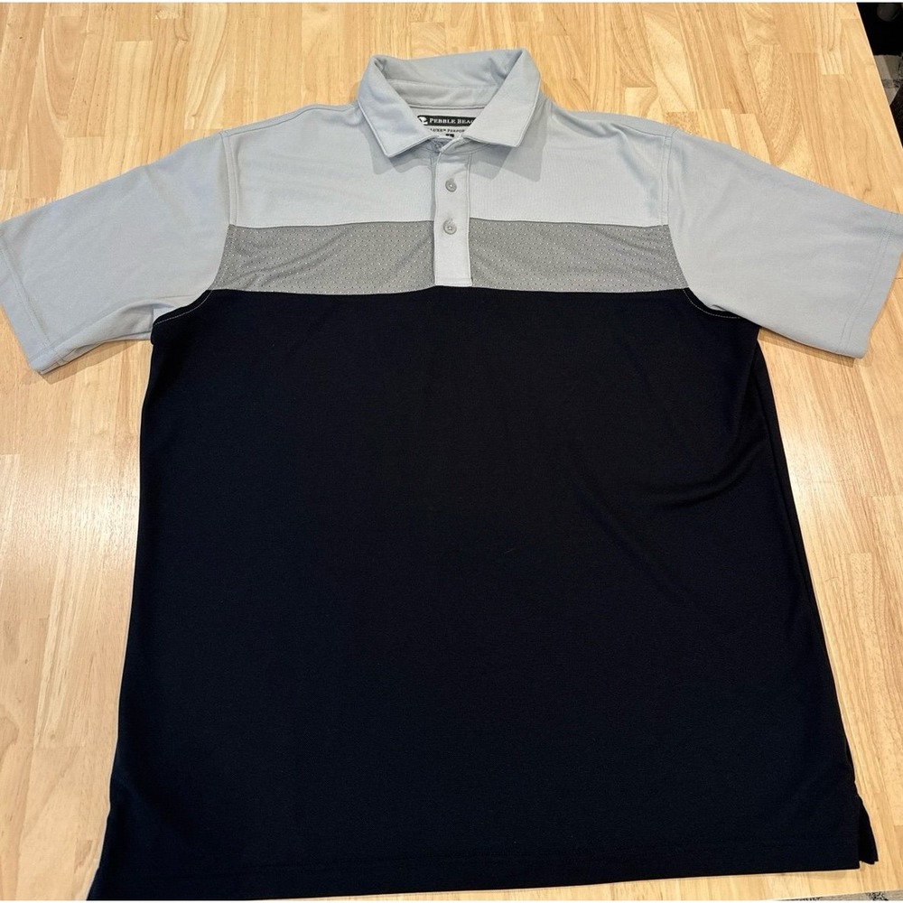 pebble beach‎ dry-luxe performance polo men's size large